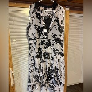 Simply Vera Vera Wang Black and White High Low Dress